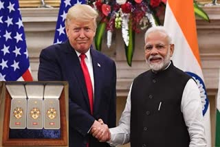 US president Trump presents Legion of Merit to PM narendra Modi