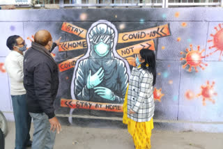 SDMC schools spreading awareness through wall painting