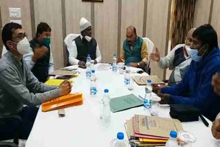 review meeting of internal resources and central assistance committee in deoghar