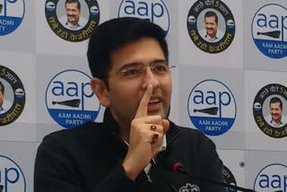 AAP MLA raghav chadha demanded resign of south delhi mp ramesh bidhuri