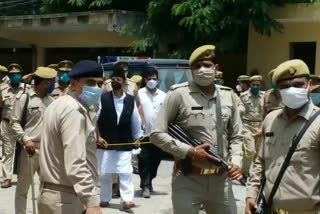 azam khan was produced in moradabad court
