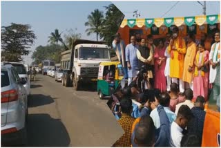 ପରୀକୁ ନ୍ୟାୟ ଦାବିରେ ବିଜେପିର ପଦଯାତ୍ରା, ଉପୁଜିଲା ଟ୍ରାଫିକ ସମସ୍ୟା