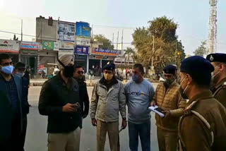 sonipat police flag march