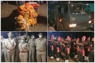 MARTYR JAWANS FUNERAL WAS HELD IN HIS HOMELAND WITH NATIONAL HONORS IN ODISHA