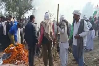 jind Bishanpura Village martyr soldier  Last rites