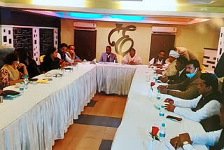 Congress legislators meeting in Ranchi