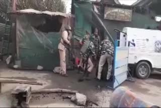 Three security personnel injured in a grenade attack by terrorists at Duderhama in Ganderbal