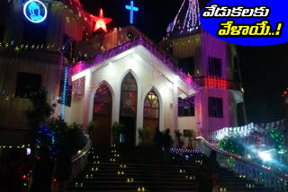 Churches are ready for christmas celebrations in warangal town