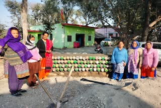 plastic free village in Paonta Sahib