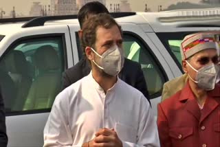 Congress leader Rahul Gandhi on Delhi Police taking party leaders into custody