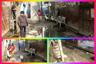 water logging in ganga vihar