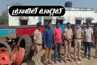 Trolleys stolen for parties  eight persons arrested suryapeta dist mothe  police