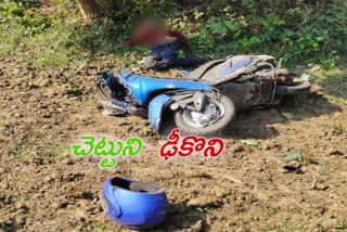 two wheeler hits tree one died and two injured at k kotapadu