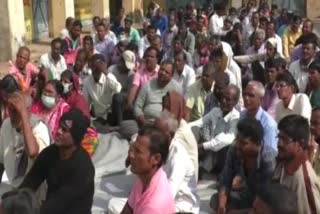 Farmers movement by Cooperative Society of bhadrak block for paddy buying