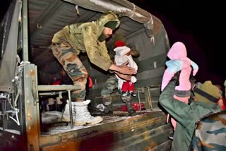 Tourists visiting Sikkim were stranded there after an avalanche hit their camp.