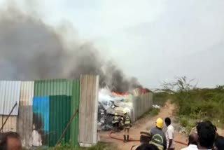 Old Goddown Fire Accident In Sulur