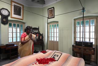 Murmu Visits Netaji and Tagore House ETv Bharat