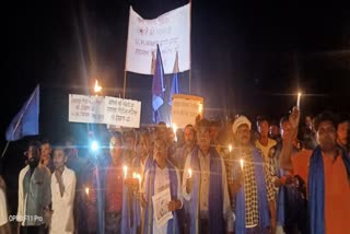 one day protest of Bahujan Kranti Morcha in Deoghar