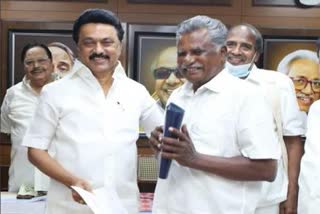 CPM Mutharasan meets stalin