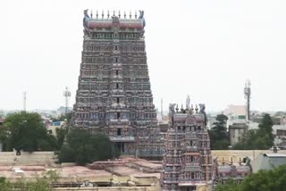 What is the action taken to protect the temple property? Question of the Madurai Branch of the High Court