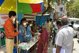 Corona Damage - 504 medical camps in Chennai 