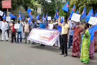 Fisherman protest in puduchery