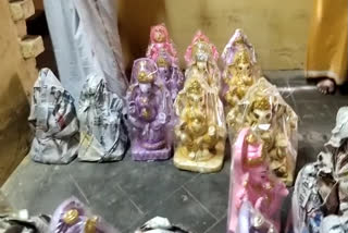  Police have warned Hindu People's Party executive for kept 52 Ganesha idols kept in the house