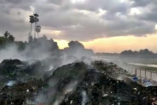 A fire broke out at a garbage depot in Thirukattupalli