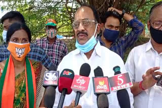 bjp former mla revuri prakash reddy election campaign, warangal elections 