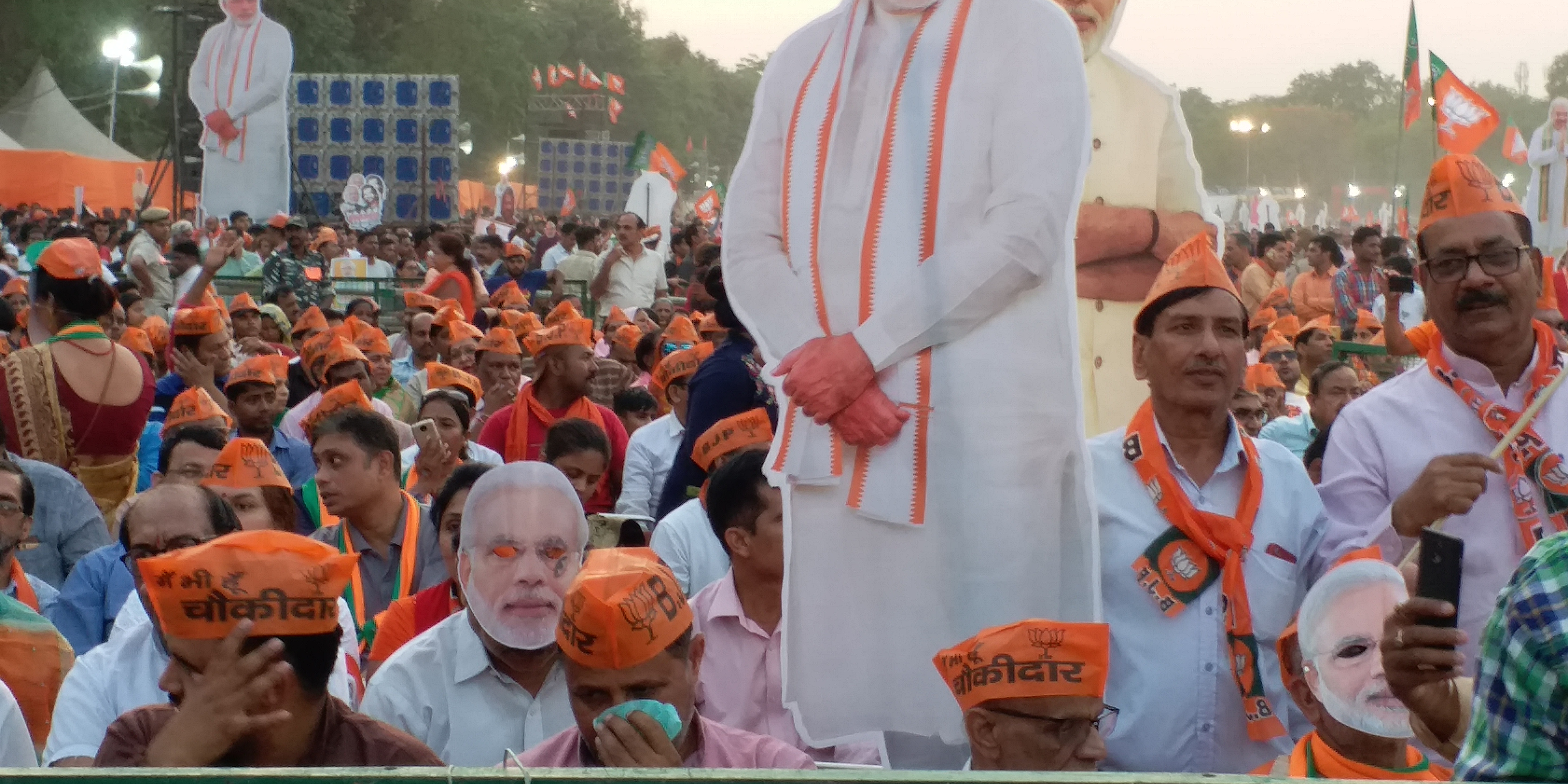 Shyam Jaju launched seven BJP candidates in Ramlila Maidan delhi