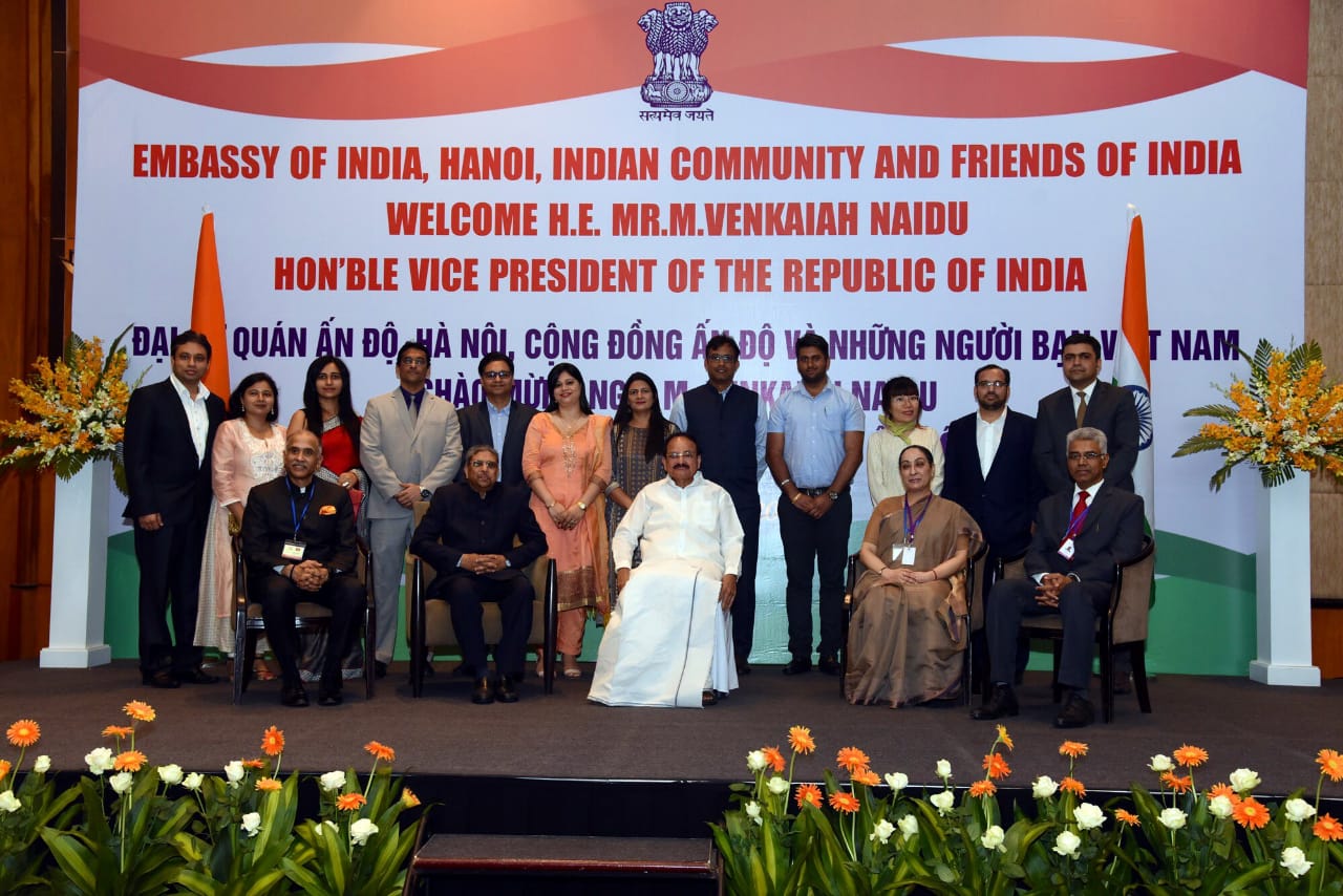 VP Naidu at his visit to vietnam