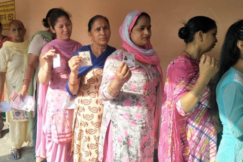 Voting underway in Prem Nagar Karnal