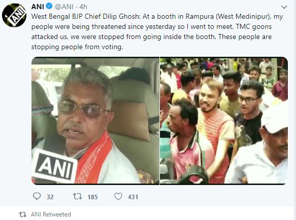 attack on convoy of dilip ghosh