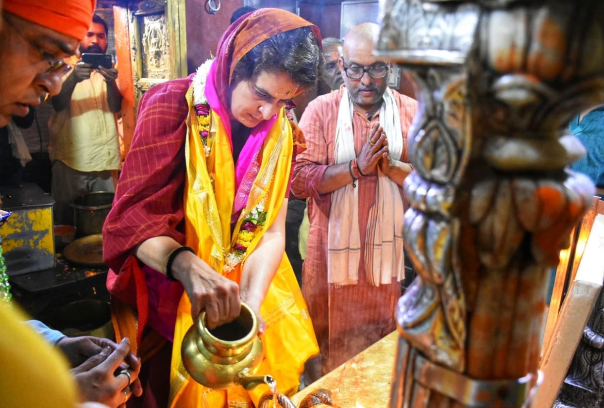 priyanka in varanasi