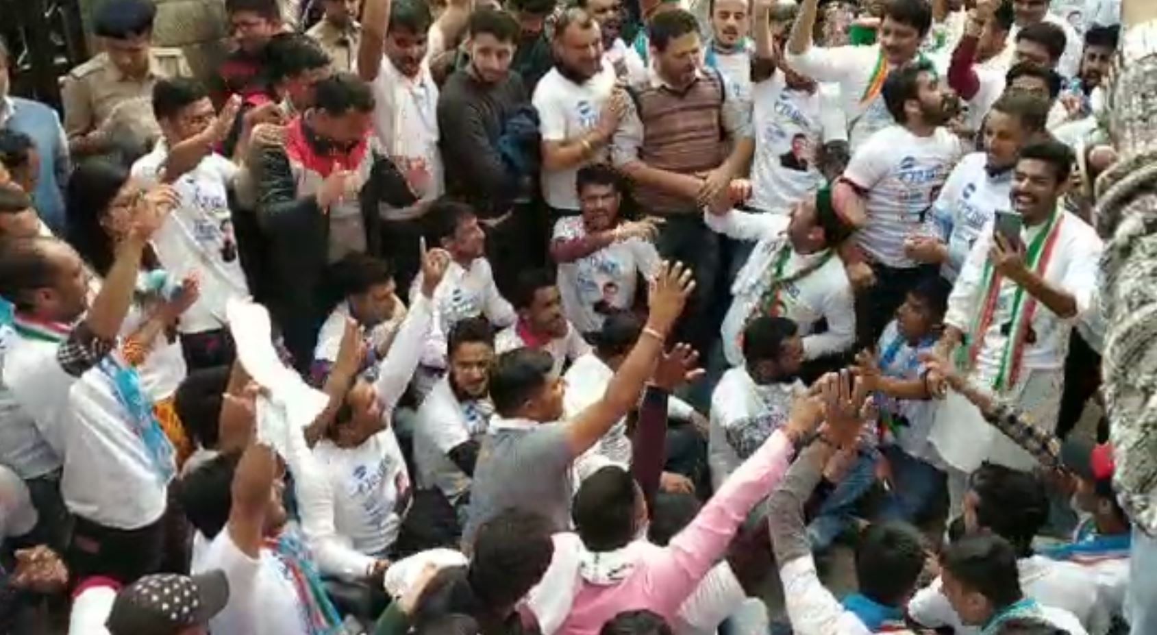 youth congress protest