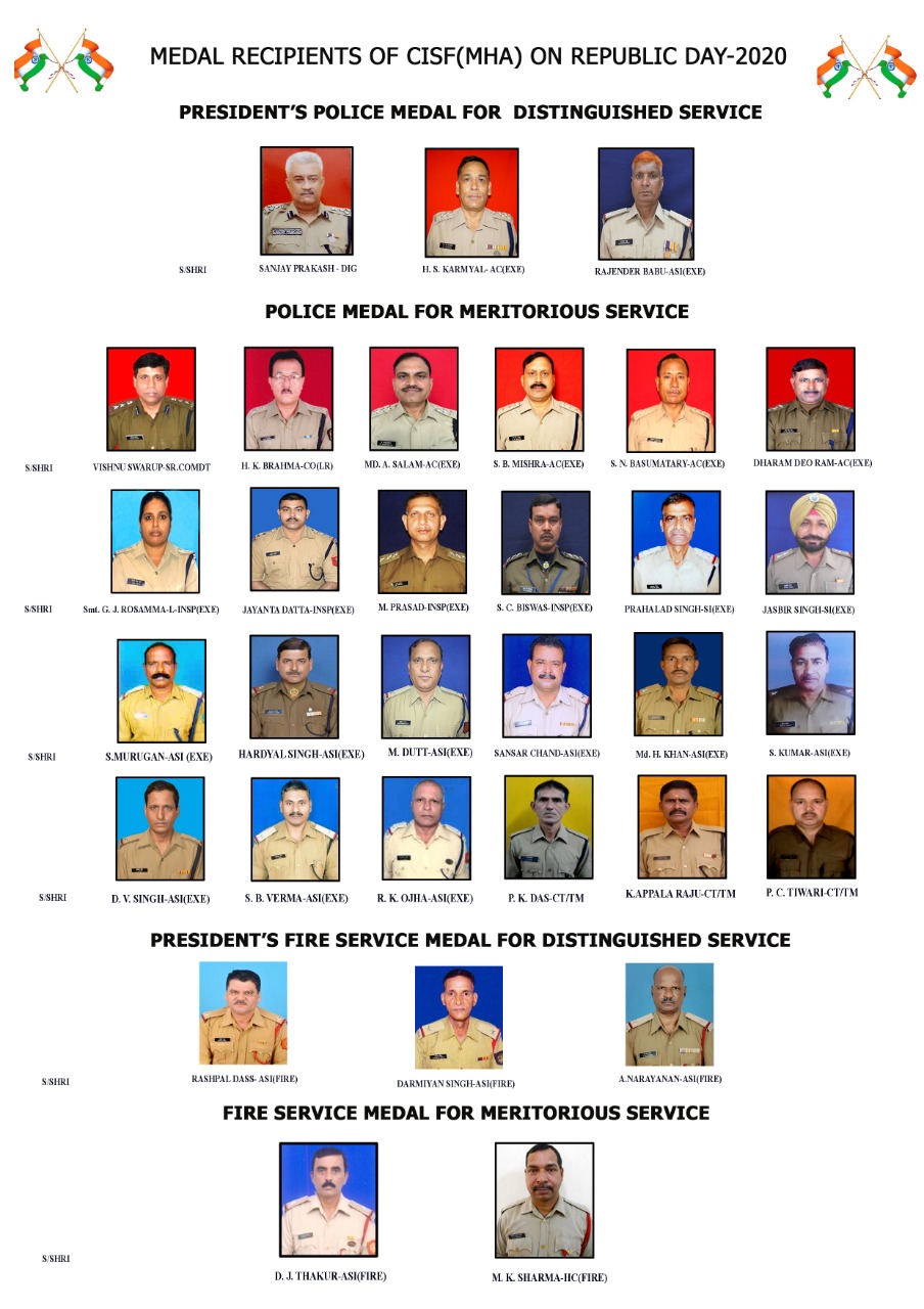 32 police officers awarded prestigious Police Medal on behalf of President Ramnath Kovind