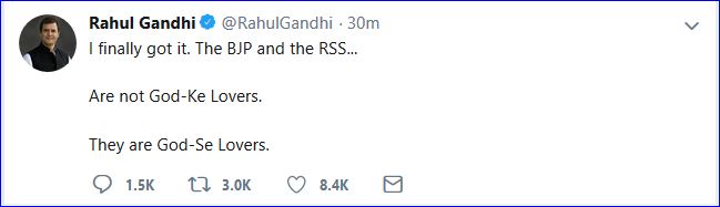 rahul gandhi on godse bjp and rss