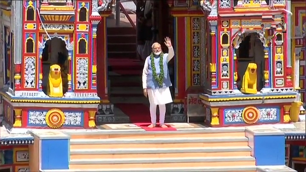 Uttarakhand, Narendra Modi, Badrinath Temple, arrives