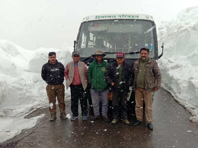 fresh snowfall in kullu