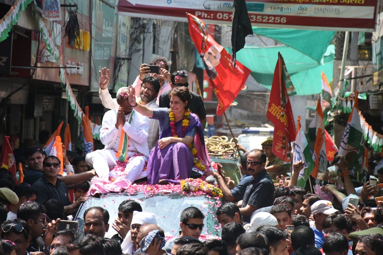 Priyanka Gandhi Vadra campaigning in UP