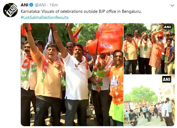 bjp celebration in bengaluru