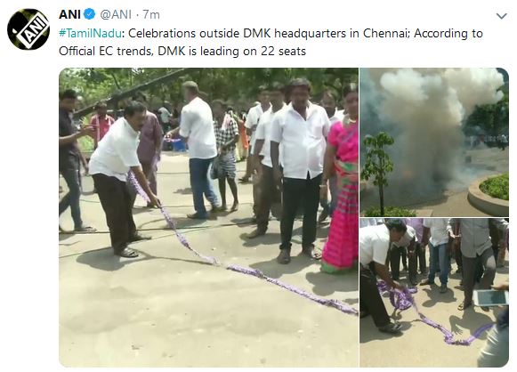 dmk celebrates in tamil nadu