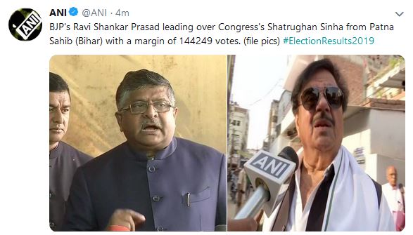 shatrughna sinha trailing