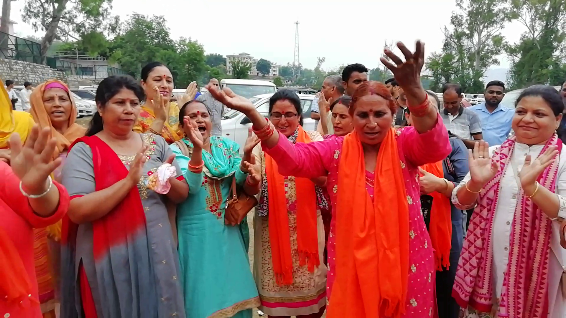 BJP workers celebration after BJP victory