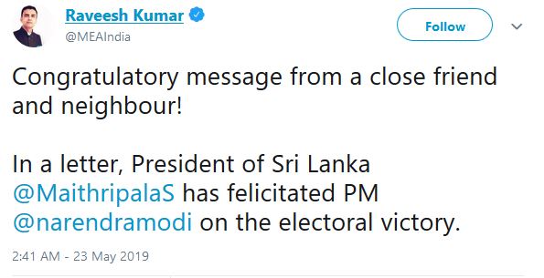 PM Modi  world leaders  congratulates modi  നരേന്ദ്രമോദി  അഭിനന്ദനം  ലോകനേതാക്കള്‍  തെരഞ്ഞെടുപ്പ്