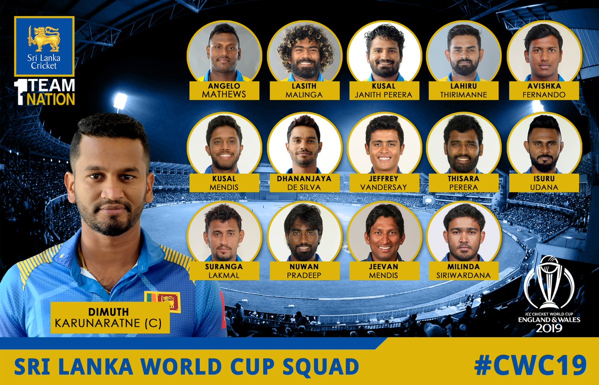 srilanka team in world cup