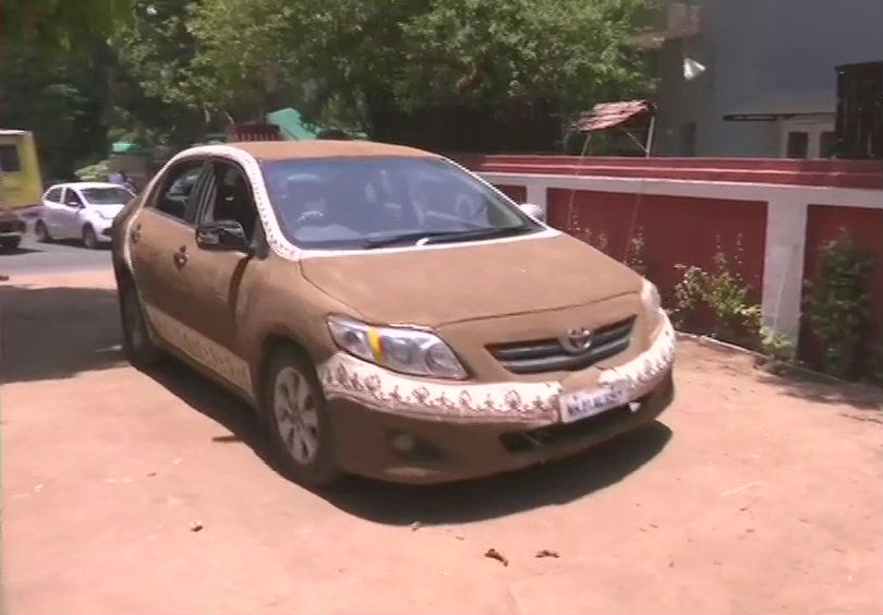 cow dung car etv bharat