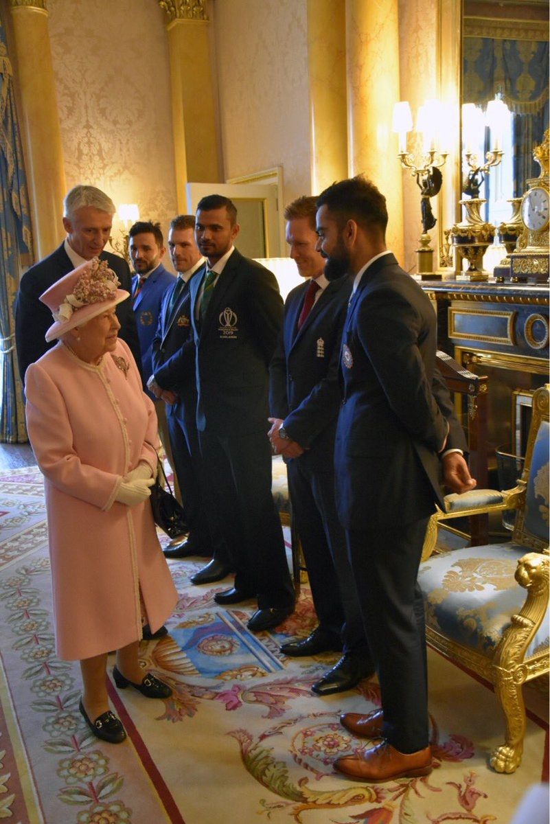 cricketers met queen Elizabeth