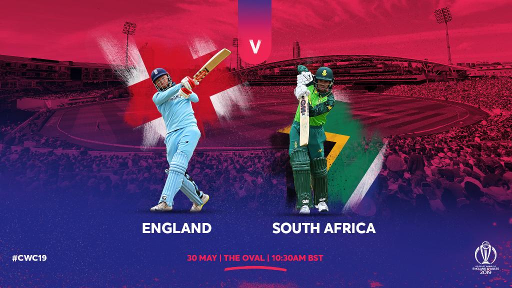 World Cup 2019, England, beat, south africa, 104 runs, inaugural match,  ବିଶ୍ବକପ୍‌