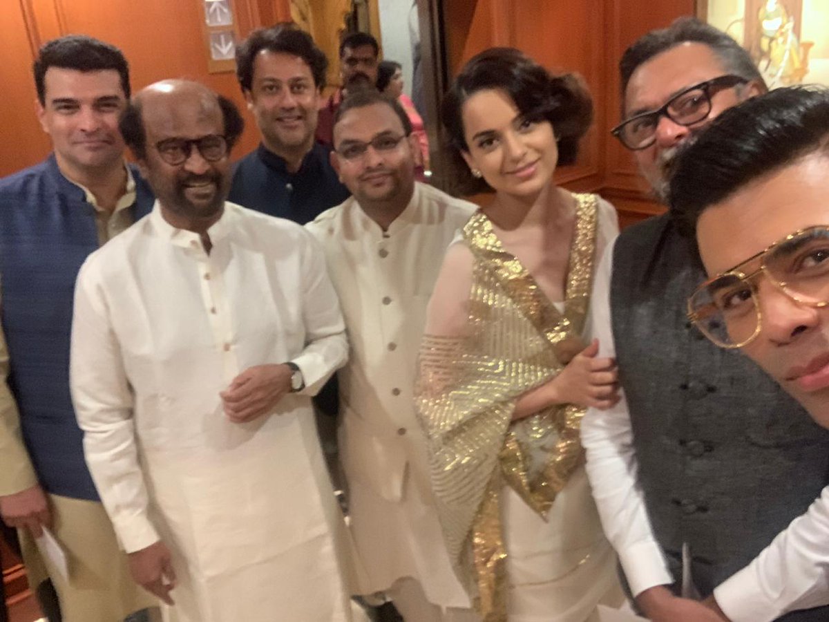 bollywood celebrities with rajini